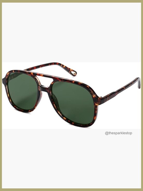 Retro Polarized Aviator Sunglasses with UV400 TAC Lenses